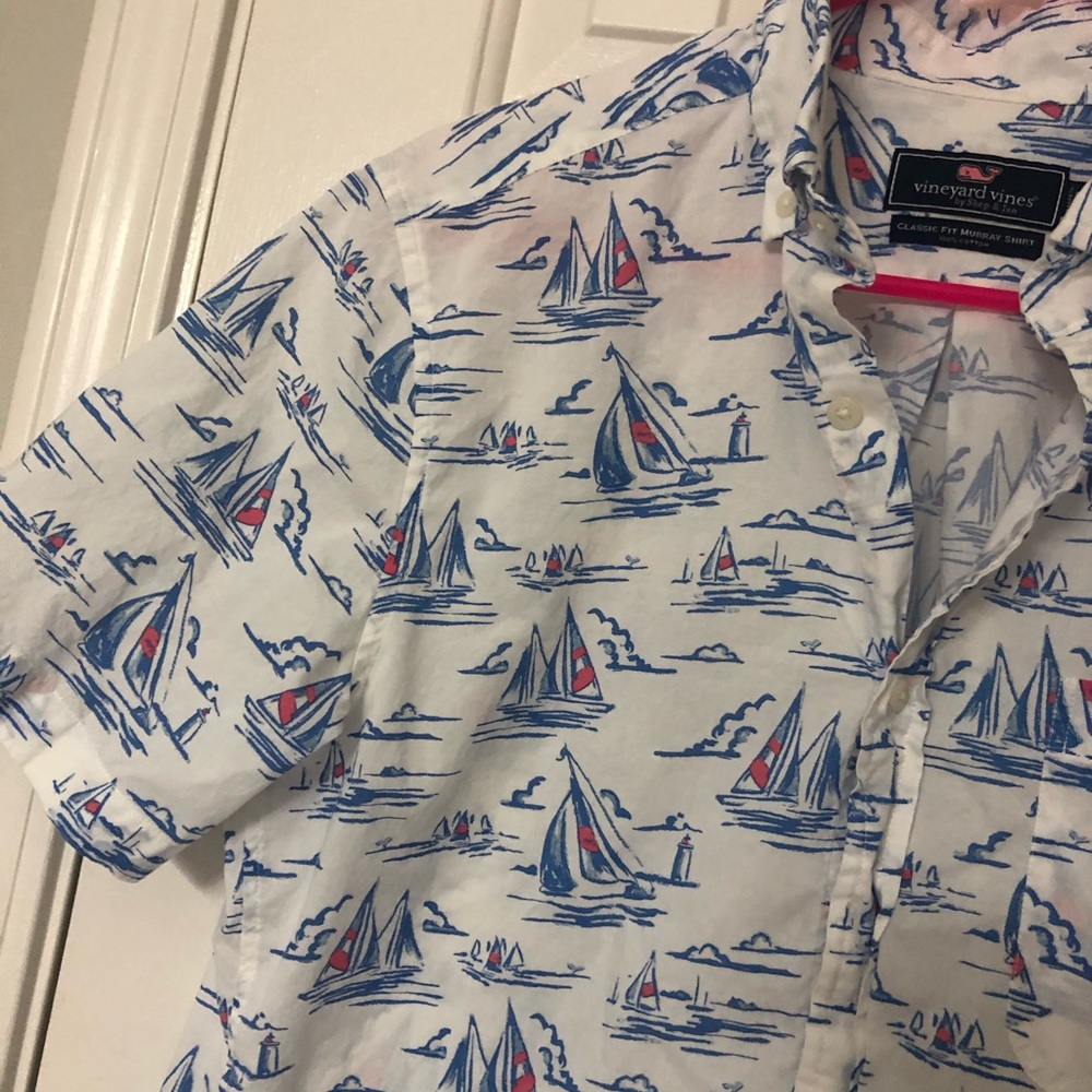 VINEYARD VINES |  Sailboat Fit Button-Down Shirt - Picture 3 of 5
